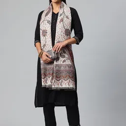 SWI Stylish Paisley Kani Woven Design Shawl-picture-12