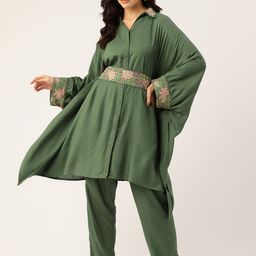 MISRI Kaftan Tunic With Trousers & Belt-image-86