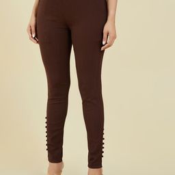 Soch Women Brown Regular Trousers-5