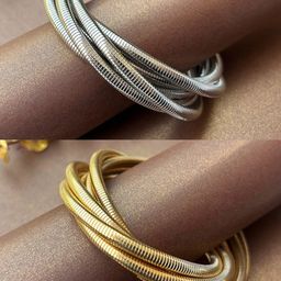 UnfoldSelf Set Of 2 Adjustable Coil Bracelet-image-53