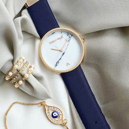 JOKER & WITCH Women Blue & White Soba Love Triangle Watch Gift Set JWLT188-image-49