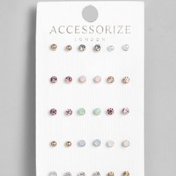 Accessorize Set of 15 Multicoloured Circular Studs-27
