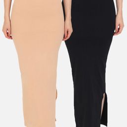 Beau Design Women Pack Of 2 Solid Saree Shapewear PCBD-SS-image-96
