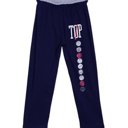 SWEET ANGEL Boys Navy Blue Printed Straight-Fit Track Pants-image-70