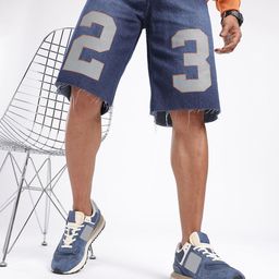 glitchez Men Sporty Style Printed Raw Edges Loose Fit Jorts-picture-8