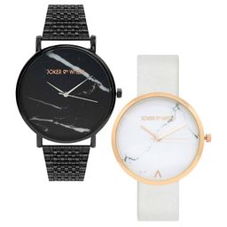 JOKER & WITCH White & Black Danny & Mindy Couple Watch Gift Set JWCW136-image-22