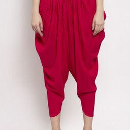 Women Pink Solid Dhoti Salwar-image-75