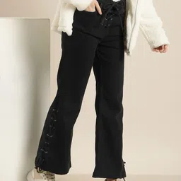 HERE&NOW Women Flared Stretchable Jeans-picture-0
