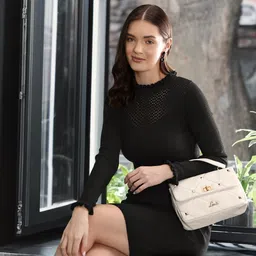 Lavie Textured Structured Satchel-image-57