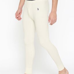 U.S. Polo Assn. Off-White Ribbed Thermal Bottom-image-20