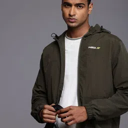HRX by Hrithik Roshan Hooded Biker Jacket-image-85