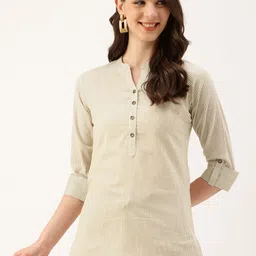 AMUKTI Mandarin Collar Striped Tunic-picture-51