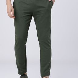 HIGHLANDER Men Olive Green Solid Slim-Fit Track Pants-image-66