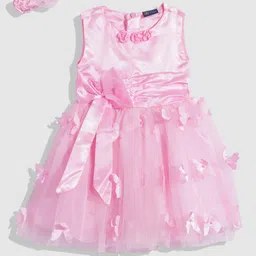 YK Embellished Ruffled Net Fit & Flare Dress-image-28