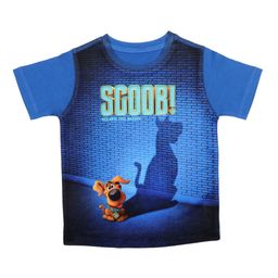 Scooby-Doo Boys Blue & Brown Printed Round Neck T-shirt-image-57