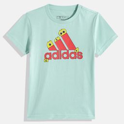 ADIDAS Kids Cotton Brand Logo Printed I LEGO GT T-shirt-17