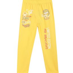 SWEET ANGEL Boys Yellow Printed Straight-Fit Track Pants-picture-18