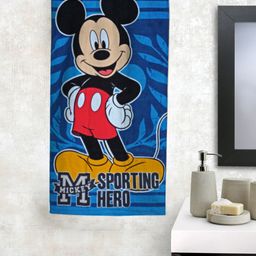 Disney Kids Mickey Mouse Print Bath Towel-10