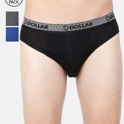 Dollar Bigboss Men Pack of 3 Assorted Double Pouch Support Briefs MDBR-01-PO3-C1-11