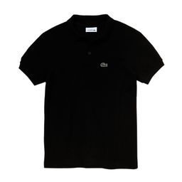 Lacoste Boys Black Solid Polo Collar T-shirt-image-98