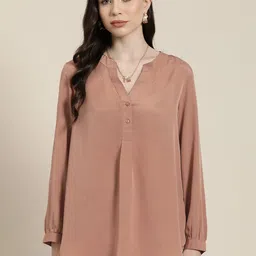 Qurvii Women Comfort Opaque Casual Shirt-image-52