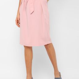 Allen Solly Woman Pink Solid Straight Knee Length Skirt-image-86