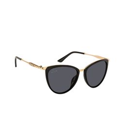 Aislin Women Black UV Protected Cateye Sunglasses ES_12953-82-AS-5019-BLK-BKGL-CE-59-G-32