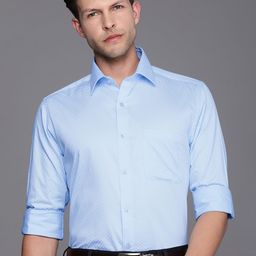 Raymond Pure Cotton Slim Fit Geometric Printed Formal Shirt-image-27