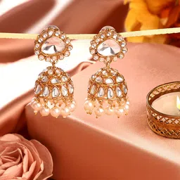Zaveri Pearls Contemporary Jhumkas Earrings-image-51