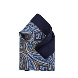 Calvadoss Men Blue & Beige Printed Pocket Square-image-16