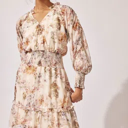 The Label Life Print Fit & Flare Midi Dress-image-57