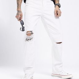 glitchez Men Timeless Cool Straight Fit Ripped Jeans-image-28