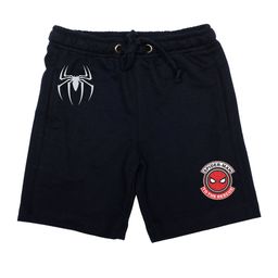 Marvel by Wear Your Mind Boys Navy Blue Spiderman Printed Regular Fit Regular Shorts-image-77