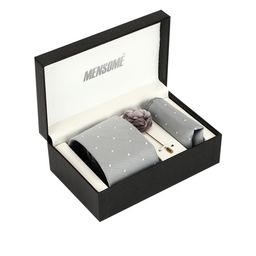 MENSOME Men Grey & White Accessory Gift Set-image-67