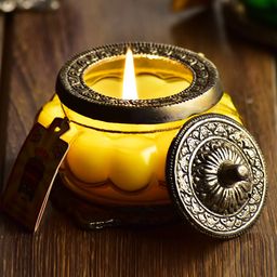 Archies Yellow Scented Candle-1