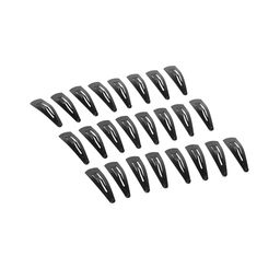 CHANDERKASH Women Set of 24 Black Solid Tic Tac Hair Clips-12