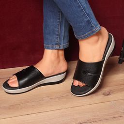 Carlton London Women Synthetic Wedge Sandals-41