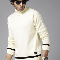 The Roadster Lifestyle Co. Turtle Neck Acrylic Pullover-image-83