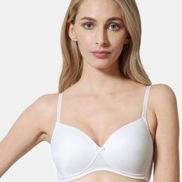 Van Heusen Solid Lightly Padded Plush Back No Slip Strap Wireless T-Shirt Bra-picture-10