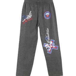 SWEET ANGEL Boys Charcoal Grey Printed Straight-Fit Track Pants-image-82