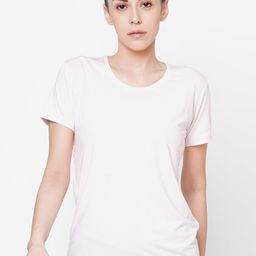 Tuna London Women Pink Self Design Round Neck T-shirt-image-49