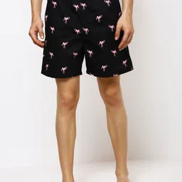 Bareblow Men Black & Pink Flamingo Printed Boxers BBBX120M-image-32
