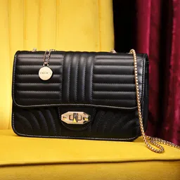 DressBerry Quilted Structured Shoulder Bag-37