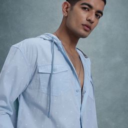 The Roadster Life Co. Hooded Printed Shirt-picture-7