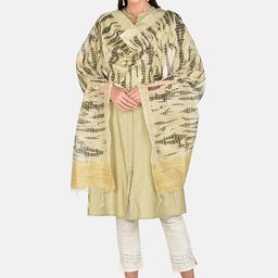 Dupatta Bazaar Beige & Black Printed Dupatta-40
