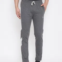 Adobe Men Charcoal Grey Solid Straight-Fit Track Pants-picture-29