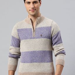 Pierre Carlo Men Colourblocked Pullover-image-29