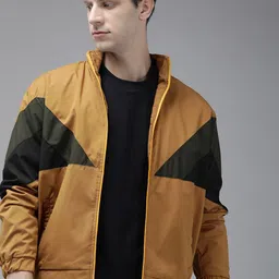 VOXATI Men Colourblocked Sporty Jacket-14