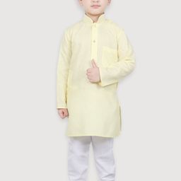 SG YUVRAJ Boys Yellow Kurta with Churidar-image-46