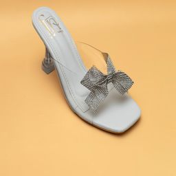 Fancy Nancy Women Open Toe Flats with Bows image 1